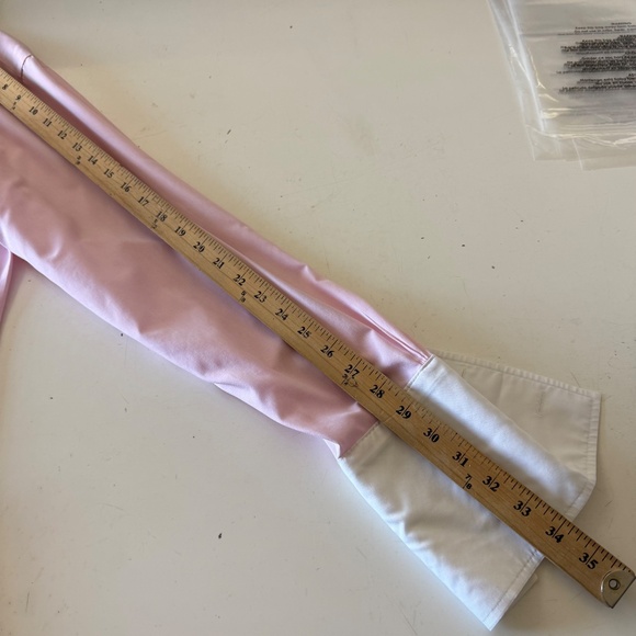 Brooks Brothers Slim Fit Light Pink White Collared Flip Cuff Dress Shirt SZ 16.5 - Picture 6 of 7